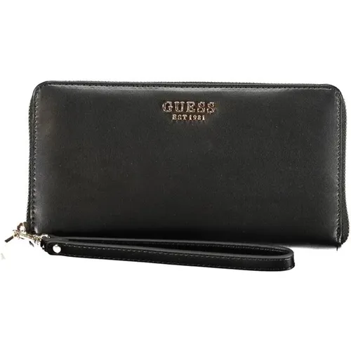 Wallets & Cardholders, female, , Size: ONE SIZE Wallet with Zipper and Card Slots - Guess - Modalova