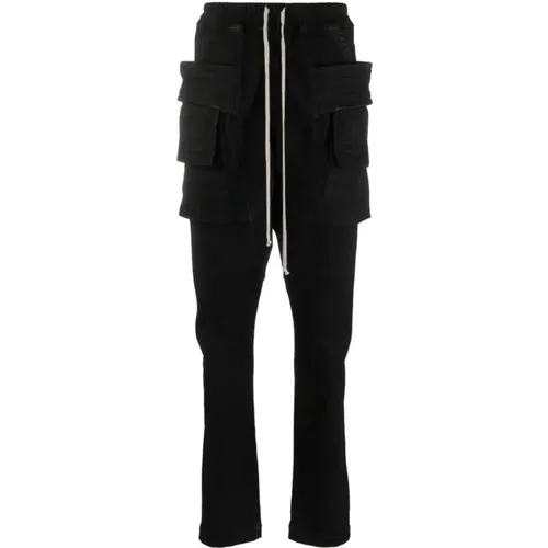 Sweatpants, male, , Size: L Cargo Drawstring Pants - Rick Owens - Modalova