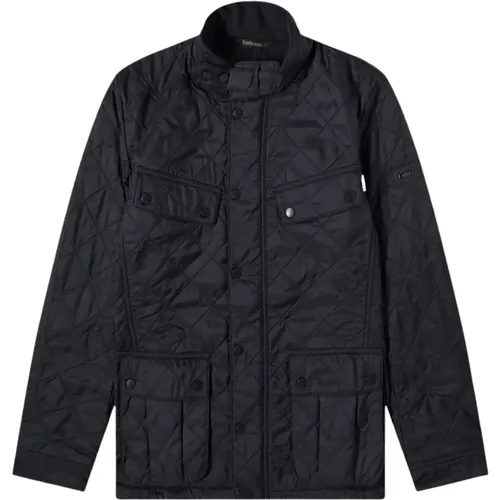 Navy Polarquilt Jacket with Fleece Lining , male, Sizes: 2XL, L, M, XL - Barbour - Modalova
