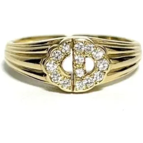 Pre-owned Gold rings , female, Sizes: ONE SIZE - Dior Vintage - Modalova