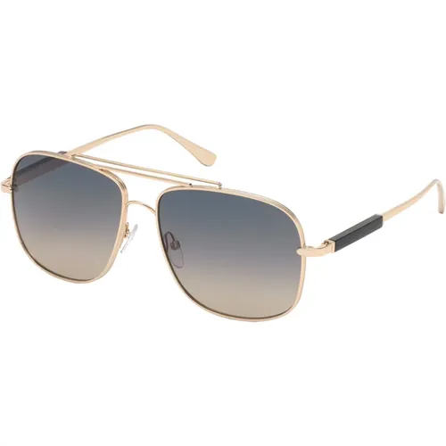 Sunglasses, male, , Size: 60 MM Rose Gold Sunglasses for Men - Tom Ford - Modalova