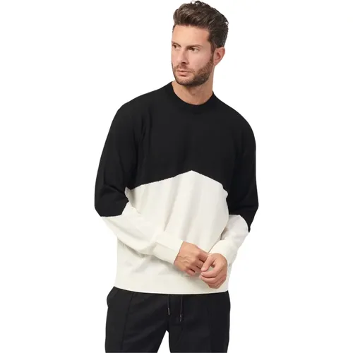 Graphic Wool Blend Sweater , male, Sizes: XL - Armani Exchange - Modalova