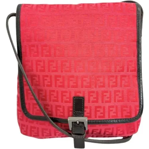 Pre-owned Cross Body Bags, female, , Size: ONE SIZE Pre-owned Canvas shoulder-bags - Fendi Vintage - Modalova