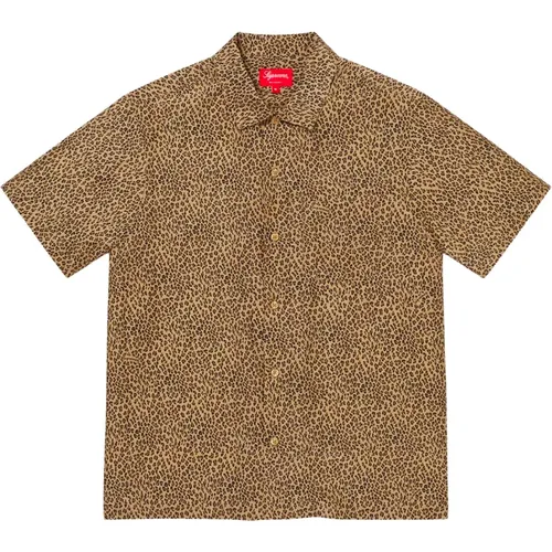 Leopard Silk Shirt Limited Edition , male, Sizes: M, S, L - Supreme - Modalova