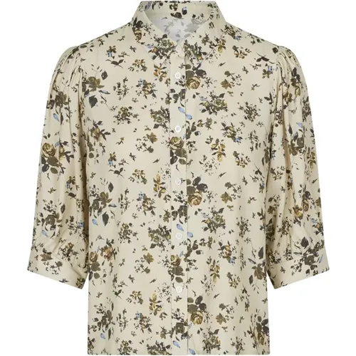 Feminine Bonoll Shirt Bluse Creme , Damen, Größe: 2XL - Lollys Laundry - Modalova