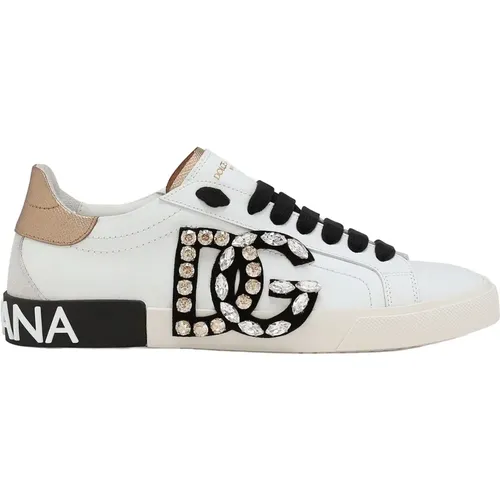 Portofino Sneakers, Made in Italy, 100% Leder - Dolce & Gabbana - Modalova