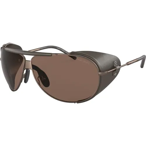 Sunglasses, male, , Size: 69 MM Bronze/ Sunglasses AR 6139Q - Giorgio Armani - Modalova