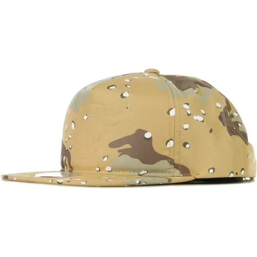 Caps, male, , Size: ONE SIZE Flat Visor NBA Snapback Cap Sand Camo - Mitchell & Ness - Modalova