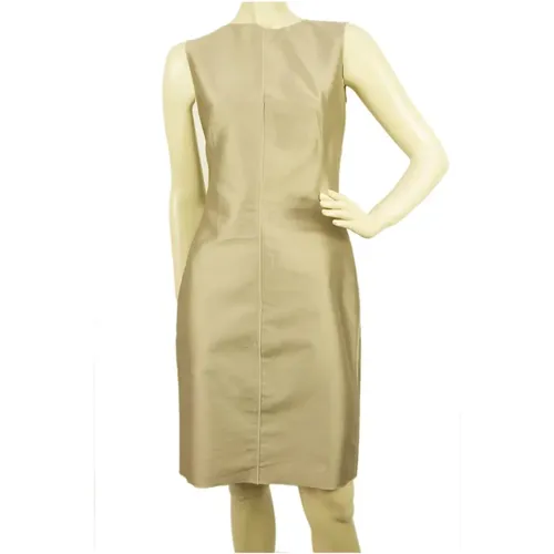 Unhemmed Knee Length Sleeveless Tank Dress , female, Sizes: XS - Dolce & Gabbana Pre-owned - Modalova
