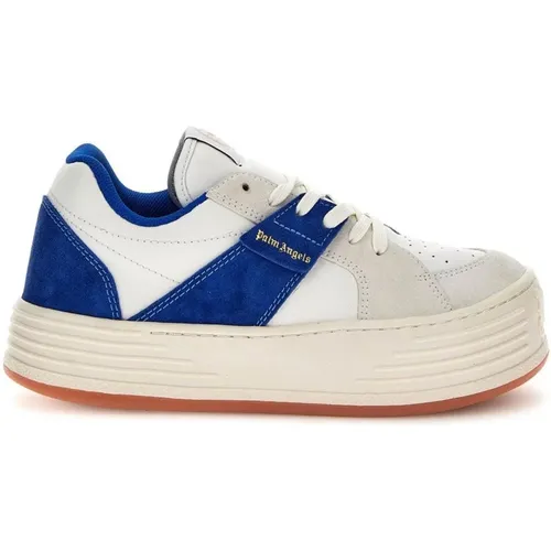 Sneakers, male, , Size: 8 US Luxury Leather Sneakers - Palm Angels - Modalova