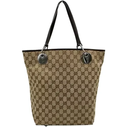 Pre-owned Tote Bags, female, , Size: ONE SIZE Pre-owned Canvas totes - Gucci Vintage - Modalova