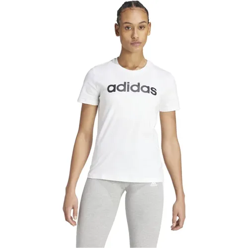 Bedrucktes Damen-T-Shirt , Damen, Größe: L - Adidas - Modalova