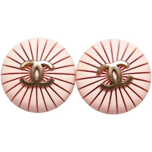 Pre-owned Jewellery, female, , Size: ONE SIZE Pre-owned Plastic earrings - Chanel Vintage - Modalova