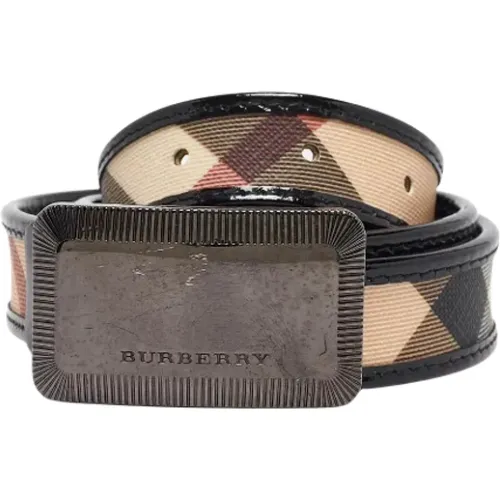 Pre-owned Belts, female, , Size: ONE SIZE Pre-owned Leather belts - Burberry Vintage - Modalova