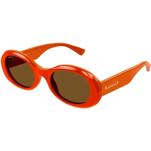 Glamouröse Sonnenbrille mit exklusiver Acetat-Finish - Gucci - Modalova