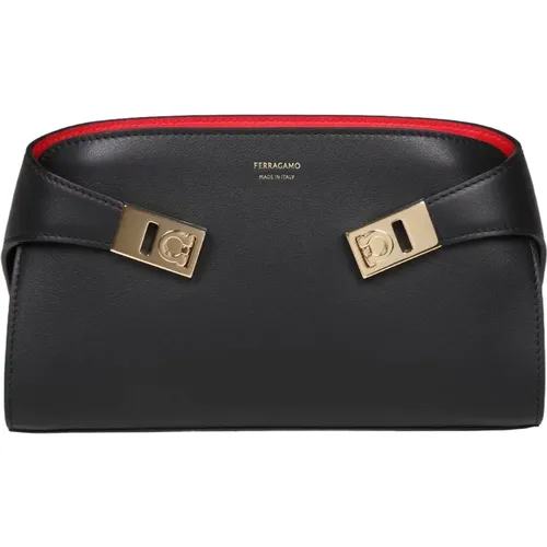 Clutches, female, , Size: ONE SIZE /red Handbag Aw24 - Salvatore Ferragamo - Modalova