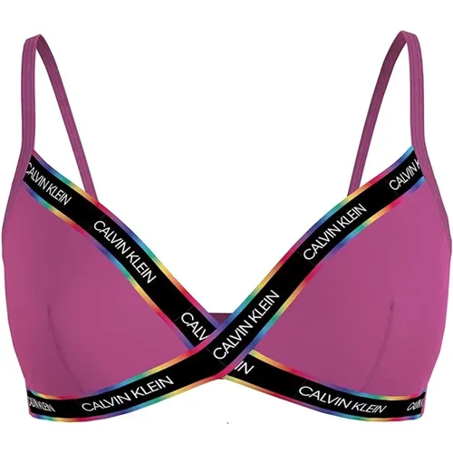 Stylisches Bikini-Oberteil , Damen, Größe: S - Calvin Klein - Modalova