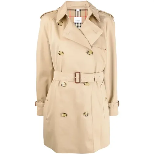 Cotton Gabardine Trench Coat , female, Sizes: S, 2XS, XS - Burberry - Modalova