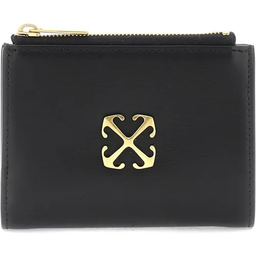 Iconic Arrows Bi-Fold Wallet , female, Sizes: ONE SIZE - Off White - Modalova