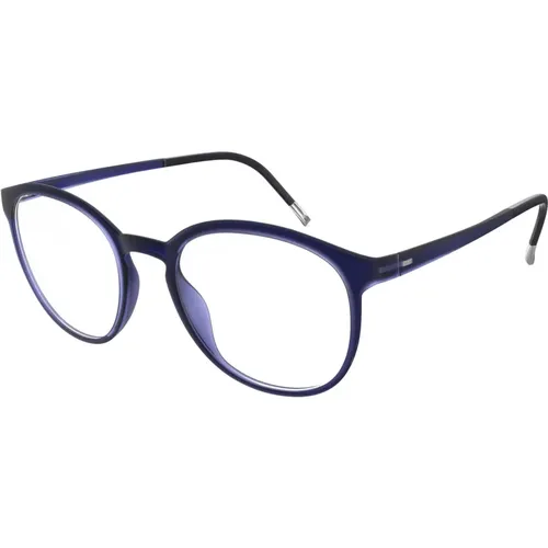 Glasses, unisex, , Size: 49 MM Navy Eyewear Frames EOS View - Silhouette - Modalova