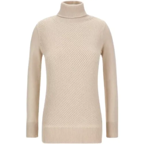 Turtlenecks, female, , Size: S Trendy Women`s Sweater with Unique Design - Woolrich - Modalova