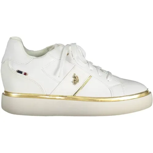 Weiße Hailey Sneaker Chic Lace-Up , Damen, Größe: 41 EU - U.S. Polo Assn. - Modalova