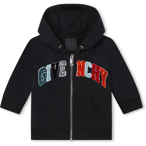 Kinder Schwarze Pullover mit Bestickter Signatur - Givenchy - Modalova