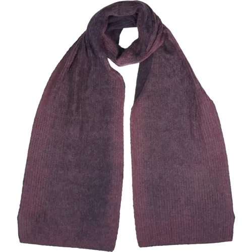 Scarves, male, , Size: ONE SIZE Reversible Plum and Black Scarf - PS By Paul Smith - Modalova