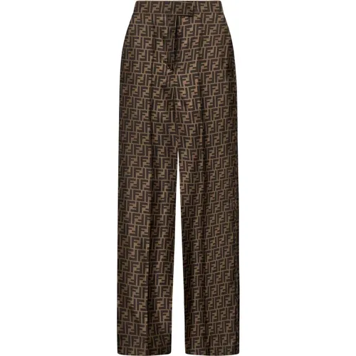 Stylish Trousers , female, Sizes: 2XS, XS, S - Fendi - Modalova