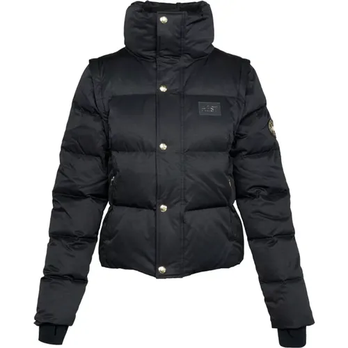 Hést, Schwarze Edda Daunenjacke/Weste Oberbekleidung , Damen, Größe: XL - HÉST - Modalova