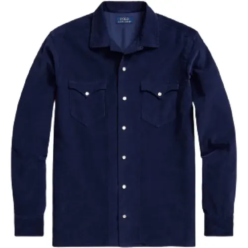 Blaues Casual Langarmshirt - Polo Ralph Lauren - Modalova