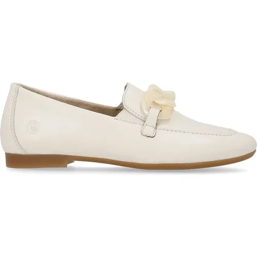Weiße Geschlossene Loafers Damen Schuhe , Damen, Größe: 39 EU - Remonte - Modalova