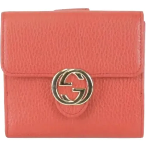 Pre-owned Wallets, female, , Size: ONE SIZE Pre-owned Leather wallets - Gucci Vintage - Modalova