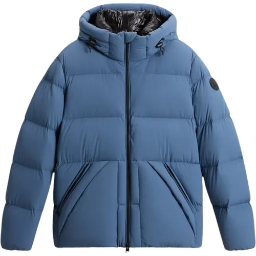 Herren Steppjacke mit Kapuze - Woolrich - Modalova