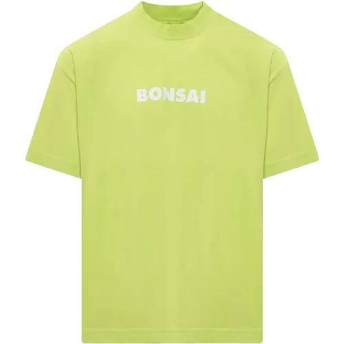 Logo Rundhals T-Shirt , Herren, Größe: M - Bonsai - Modalova
