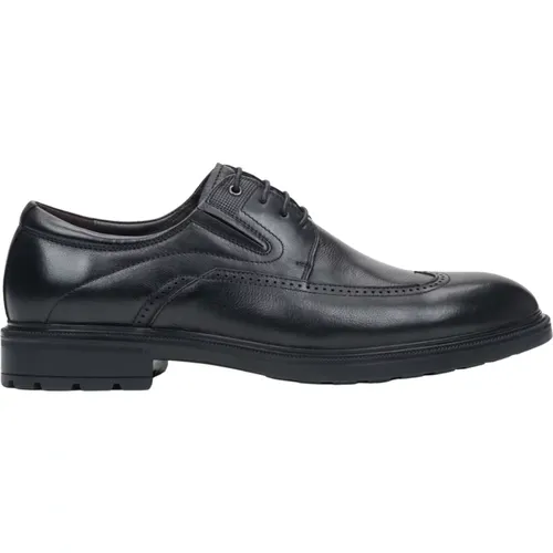 Men's Brogues made of Genuine Leather Er00116120 , male, Sizes: 11 UK, 7 UK, 5 UK, 8 UK, 9 UK, 6 UK, 10 UK - Estro - Modalova