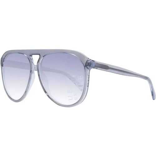 Sunglasses, male, , Size: ONE SIZE Grey Aviator Sunglasses - Guess - Modalova