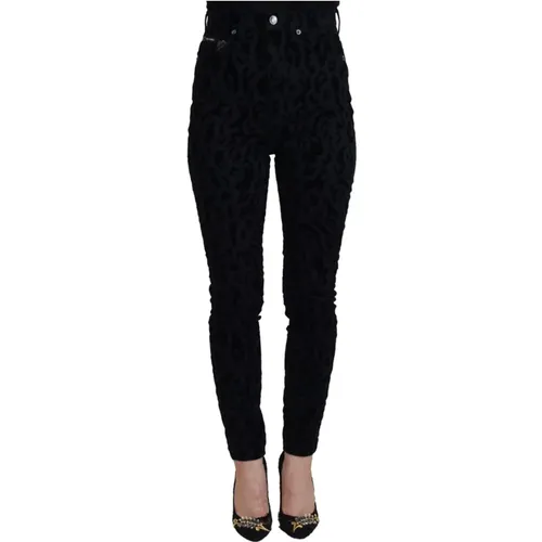 Leopard Print Skinny Jeans - Dolce & Gabbana - Modalova