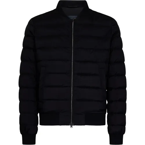 Schwarze Nuage Nylon Bomberjacke - Herno - Modalova