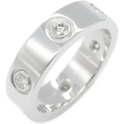 Pre-owned Jewellery, female, , Size: ONE SIZE Pre-owned White Gold rings - Cartier Vintage - Modalova