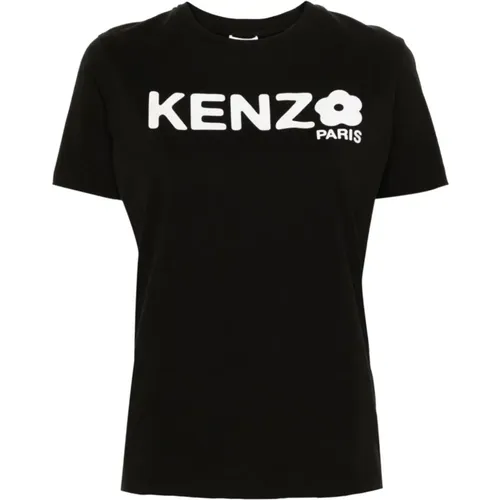 Logo Print T-shirt , female, Sizes: L, S, M, XS - Kenzo - Modalova