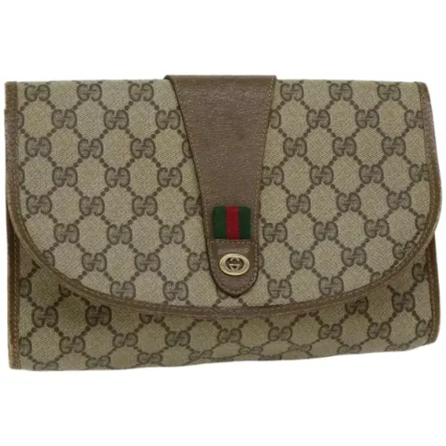 Pre-owned Leather clutches , female, Sizes: ONE SIZE - Gucci Vintage - Modalova