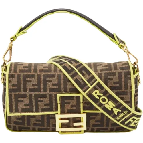 Pre-owned Cross Body Bags, female, , Size: ONE SIZE Pre-owned Canvas fendi-bags - Fendi Vintage - Modalova