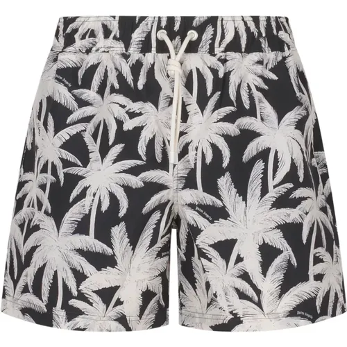 Sea Clothing with Palms Allover Print , male, Sizes: M - Palm Angels - Modalova
