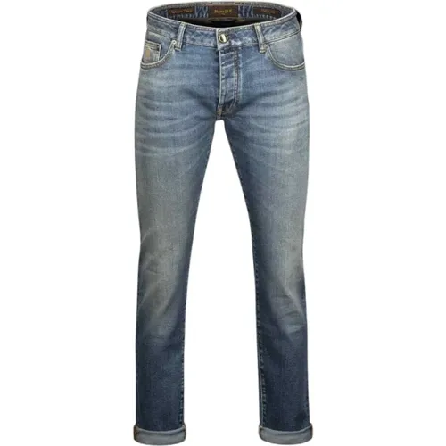 Schmal geschnittene Jeans , Herren, Größe: W38 - Moorer - Modalova