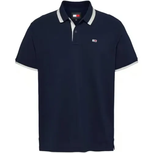 Dunkelblaues Polo Shirt mit Logo , Herren, Größe: 2XL - Tommy Hilfiger - Modalova