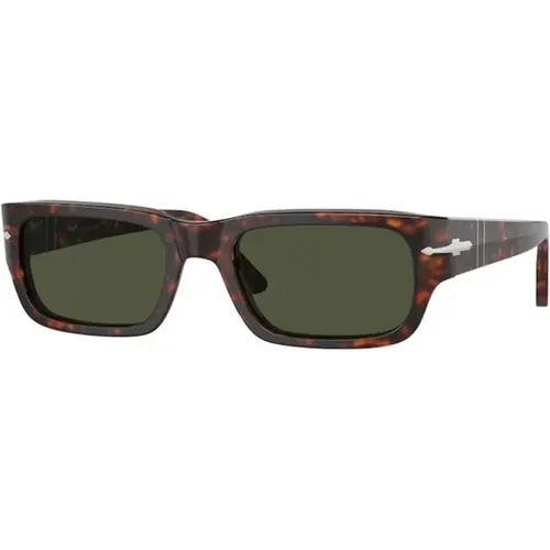 Green Lens Carey Frame Sunglasses , male, Sizes: 58 MM - Persol - Modalova