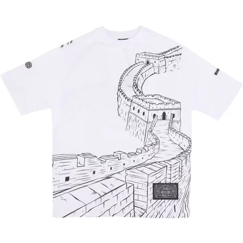 T-Shirts, male, , Size: L Chinese Wall Outline Tee - Dolly Noire - Modalova