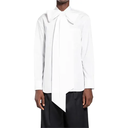 Cotton Shirt with Neck Bow , male, Sizes: S - Simone Rocha - Modalova