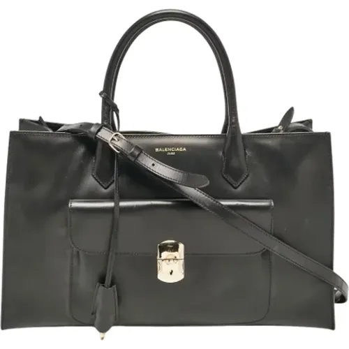 Pre-owned Tote Bags, female, , Size: ONE SIZE Pre-owned Leather totes - Balenciaga Vintage - Modalova